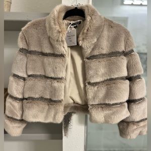 Alberto Makali faux fur jacket